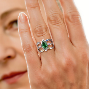 Personalized Dainty Birthstone Ring with Engraved Name Women Jewelry Birthday Mother's Day Gift for Mom Grandma