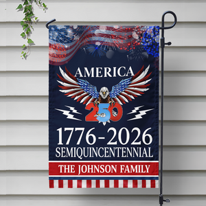 250 Years America Semiquincentennial Garden Flag - Customizable Souvenir