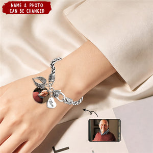 Custom Photo I'll Carry You Personalized Bracelet - Memorial Gift For Family