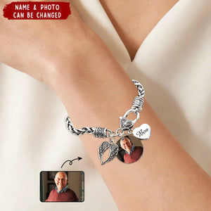 Custom Photo I'll Carry You Personalized Bracelet - Memorial Gift For Family
