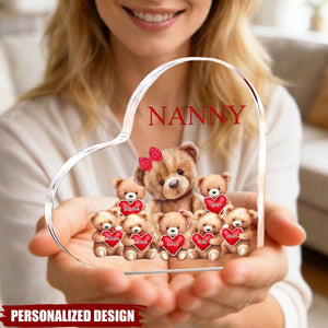 Mama Bear With Little Kids Personalized Acrylic Plaque