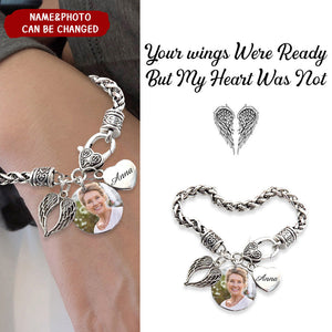 Custom Photo I'll Carry You Personalized Bracelet - Memorial Gift For Family