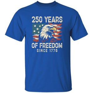 USA 250th Years Of Freedom Since 1776 USA Bald Eagle America Flag Dark Shirt-Unisex style and available in multiple colors