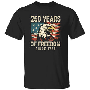 USA 250th Years Of Freedom Since 1776 USA Bald Eagle America Flag Dark Shirt-Unisex style and available in multiple colors