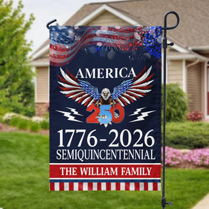 250 Years America Semiquincentennial Garden Flag - Customizable Souvenir