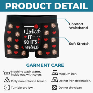 Custom Photo Only She Can Jingle My Bells - Funny Personalized Custom Boxer Briefs, Men's Boxers - Birthday Gift For Boyfriend, Husband, Anniversary