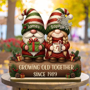 Custom Couple Growing Old Together Plaque, Valentine's Day decorations, Valentine's Day gifts