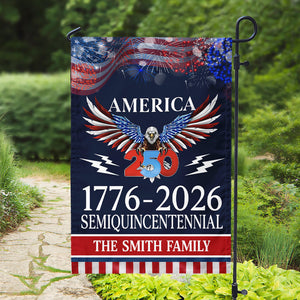 250 Years America Semiquincentennial Garden Flag - Customizable Souvenir