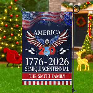250 Years America Semiquincentennial Garden Flag - Customizable Souvenir