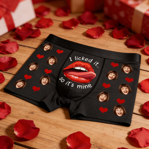 Custom Photo Your Smile Makes My Day Brighter - Couple Personalized Custom Boxer Briefs, Men's Boxers - Gift For Husband Wife, Anniversary