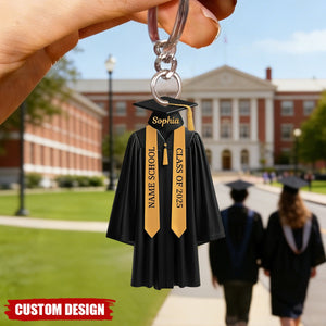 2026 High School College Graduation - Personalized Acrylic Keychain