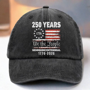 Celebrate Our America 250th Anniversary United States Washed Denim Baseball Cap