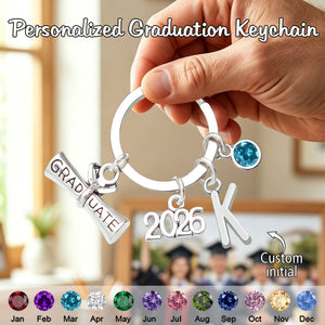 2026 Graduation Keychain - Personalised Gift for Graduates