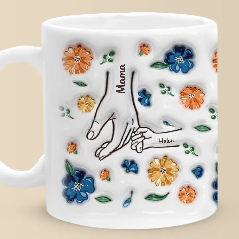 Family Over Everything - Family Personalized Custom 3D Inflated Effect Printed Mug - Mother's Day, Gift For Mom, Grandma