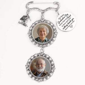 Custom Photo A Life Remembered - Memorial Personalized Custom Graduation Tassel Pin - Sympathy Gift, Graduation Gift For Family Members, Siblings, Brothers, Sisters