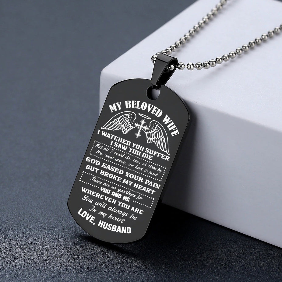 MY BELOVED WIFE - Commemorative Necklace