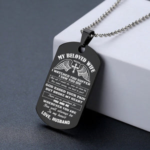 MY BELOVED WIFE - Commemorative Necklace