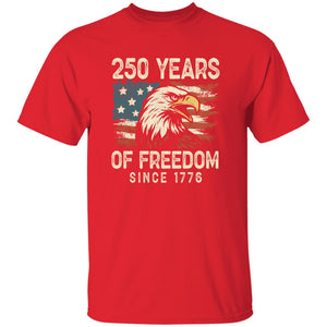 USA 250th Years Of Freedom Since 1776 USA Bald Eagle America Flag Dark Shirt-Unisex style and available in multiple colors