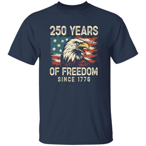 USA 250th Years Of Freedom Since 1776 USA Bald Eagle America Flag Dark Shirt-Unisex style and available in multiple colors