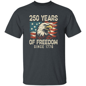 USA 250th Years Of Freedom Since 1776 USA Bald Eagle America Flag Dark Shirt-Unisex style and available in multiple colors