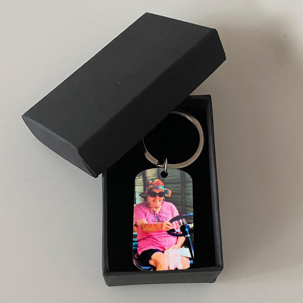 I Will Carry You With Me Memorial Metal Keychain