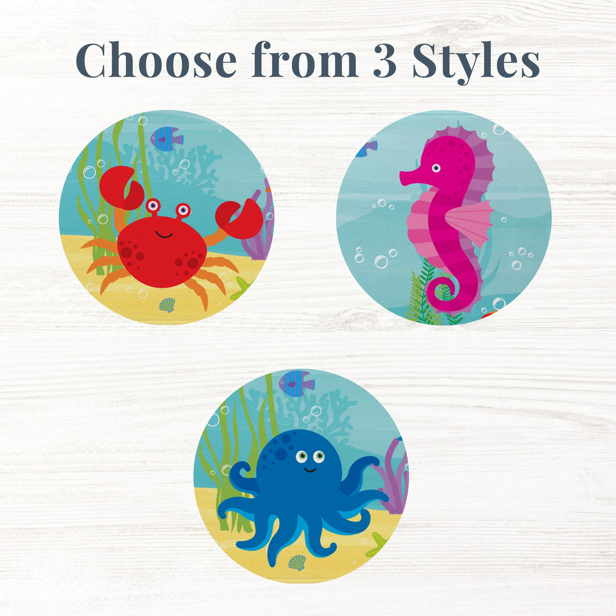 Personalized Kids Beach Towel - Fun Beach Designs - Gift For Girls Or Boys - Available In 3 Designs - Choose From 2 Sizes