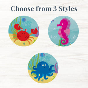 Personalized Kids Beach Towel - Fun Beach Designs - Gift For Girls Or Boys - Available In 3 Designs - Choose From 2 Sizes