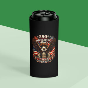 250th Independence Day Eagle Can Cooler | 1776-2026 Patriotic Sleeve