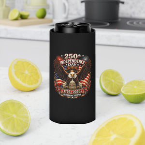 250th Independence Day Eagle Can Cooler | 1776-2026 Patriotic Sleeve